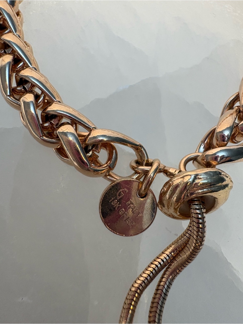 18k RGP Over Silver Bracelet - Picture 2 of 7